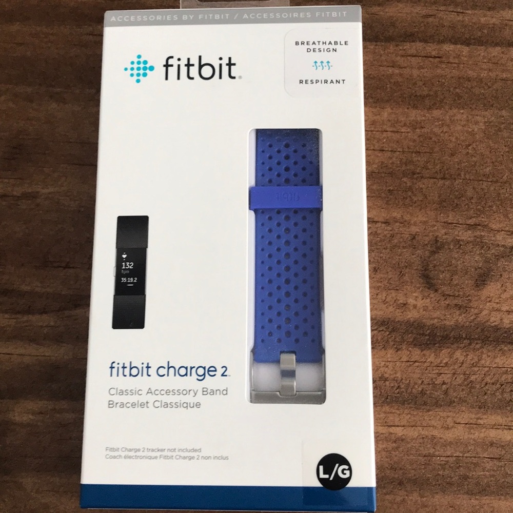 Blue Fitbit Charge 2 accessory sport band 🥎